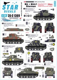  Star Decals  1/35  US Pacific Battles: M4 & M4A1 Sherman Papua New Guinea OUT OF STOCK IN US, HIGHER PRICED SOURCED IN EUROPE SRD35C1369