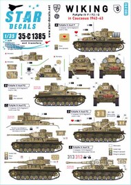  Star Decals  1/35 Wiking # 6.5. SS-Wiking in Caucasus 1942-43.Pz.IV Ausf F, Pz IV Ausf F2 and Pz IV Ausf G. SRD35C1385