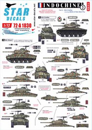  Star Decals  1/72 Indochine # 2. M24 Chaffee / Bison OUT OF STOCK IN US, HIGHER PRICED SOURCED IN EUROPE SRD72A1030