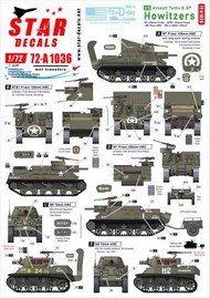  Star Decals  1/72 US Assault Tanks & S.P. Howitzers. 75th-D-Day-Special OUT OF STOCK IN US, HIGHER PRICED SOURCED IN EUROPE SRD72A1036