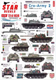  Star Decals  1/72 CRO-ARMY # 2. Domovinski Rat / Homeland War 1991-95 OUT OF STOCK IN US, HIGHER PRICED SOURCED IN EUROPE SRD72A1038