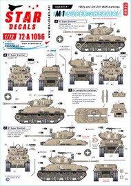  Star Decals  1/72 Israeli AFVs # 1 OUT OF STOCK IN US, HIGHER PRICED SOURCED IN EUROPE SRD72A1056