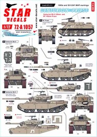  Star Decals  1/72 Israeli AFVs # 2 OUT OF STOCK IN US, HIGHER PRICED SOURCED IN EUROPE SRD72A1057
