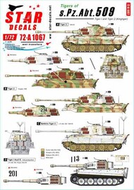  Star Decals  1/72 Pz.Kpfw.VI Tigers of sPzAbt 508 OUT OF STOCK IN US, HIGHER PRICED SOURCED IN EUROPE SRD72A1067