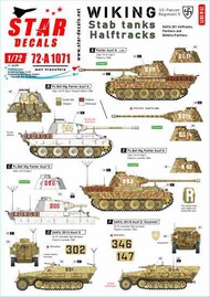  Star Decals  1/72 Wiking # 2.SS-Pz.Regiment 5 OUT OF STOCK IN US, HIGHER PRICED SOURCED IN EUROPE SRD72A1071