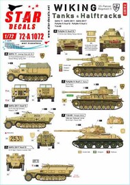  Star Decals  1/72 Wiking # 3.SS-Pz.Regiment 5 OUT OF STOCK IN US, HIGHER PRICED SOURCED IN EUROPE SRD72A1072
