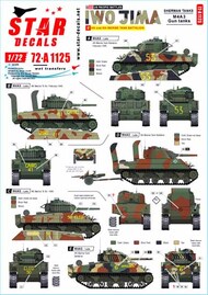  Star Decals  1/72 US PACIFIC WARS - IWO JIMA USMC Sherman tanks OUT OF STOCK IN US, HIGHER PRICED SOURCED IN EUROPE SRD72A1125