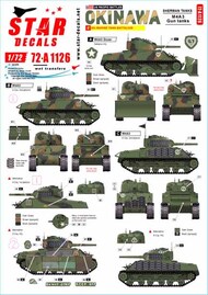  Star Decals  1/72 US PACIFIC WARS - OKINAWA USMC Sherman tanks OUT OF STOCK IN US, HIGHER PRICED SOURCED IN EUROPE SRD72A1126