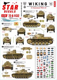  Star Decals  1/72 Wiking # 4.5. SS-Wiking in Caucasus 1942-43 OUT OF STOCK IN US, HIGHER PRICED SOURCED IN EUROPE SRD72A1132