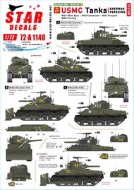 Korean War 1950-53 # 1. USMC Tanks. Sherman and Pershing. M4A3 105mm Dozer, M4A3 Flame-tank, M4A3 'Porcupine'M26A1 Pershing. OUT OF STOCK IN US, HIGHER PRICED SOURCED IN EUROPE #SRD72A1140