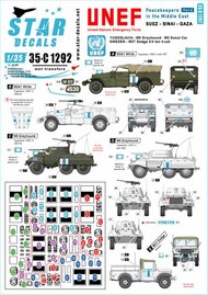  Star Decals  1/35 Peacekeepers in the Middle East #2: UNEF in Suez, Sinai and Gaza SRD35C1292