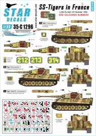  Star Decals  1/35 SS-Tigers in France Part 5: s.SS-Pz.Abt. 101 in Spring and Summer 1944 SRD35C1296