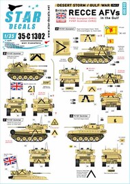  Star Decals  1/35 Desert Storm / Gulf War #2: British Recce AFVs in the Gulf SRD35C1302