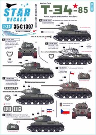  Star Decals  1/35 T-34/85 Medium Tank SRD35C1307