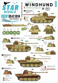  Star Decals  1/35 Windhund 116. Panzer Division #3 Panthers OUT OF STOCK IN US, HIGHER PRICED SOURCED IN EUROPE SRD35C1314