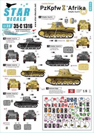  Star Decals  1/35 Panzer I Pz.Kpfw.I Ausf.A in Afrika OUT OF STOCK IN US, HIGHER PRICED SOURCED IN EUROPE SRD35C1316