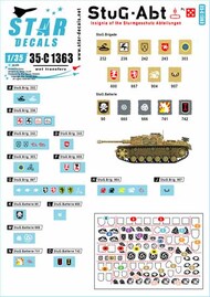  Star Decals  1/35 StuG-Abt #5 Insignia of the Sturmgeschutz Abteilungen OUT OF STOCK IN US, HIGHER PRICED SOURCED IN EUROPE SRD35C1363