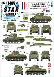 French Fighting Vehicles in Africa #5 M4A4 Sherman #SRD35C1435