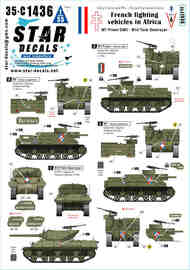 French Fighting Vehicles in Africa #6 M7 Priest M10 Tank Destroyer #SRD35C1436