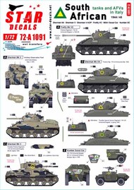  Star Decals  1/72 SA Tanks and AFVs in Italy OUT OF STOCK IN US, HIGHER PRICED SOURCED IN EUROPE SRD72A1091