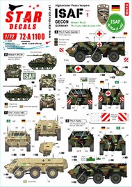  Star Decals  1/72 ISAF-Afghanistan # 1.GECON - Peacekeepers from Germany OUT OF STOCK IN US, HIGHER PRICED SOURCED IN EUROPE SRD72A1100