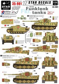  Star Decals  1/35 German Funklenk (fkl) tanks. Sturmgeschutz/StuG.III and Pz.Kpfw.VI Tiger 1. OUT OF STOCK IN US, HIGHER PRICED SOURCED IN EUROPE SRD35901