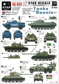  Star Decals  1/35 Tanks in Bosnia #1 Serbian, Croatian and Muslim AFVs SRD35923