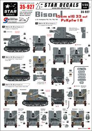 Star Decals  1/35 Bison I 15cm sIG 33 auf Pz.Kpfw. Ausf.IB OUT OF STOCK IN US, HIGHER PRICED SOURCED IN EUROPE SRD35927