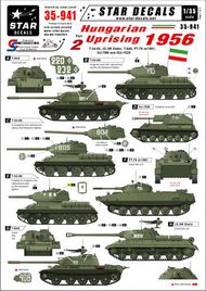  Star Decals  1/35 Hungarian Uprising 1956 #2. Soviet T-34-85, SU-76M, JSU-152K, JS-3M Stalin, PT-76 m/1951 SRD35941