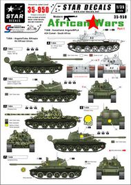  Star Decals  1/35 Modern African Wars #1. African T-54B, T-55A and A34 Comet.Somaliland, MPLA/Angola, Cuba/Angola, South Africa, Ethiopia and AU/African Union in Somalia. OUT OF STOCK IN US, HIGHER PRICED SOURCED IN EUROPE SRD35950