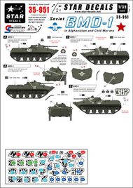  Star Decals  1/35 Soviet Soviet BMD-1 Airborne tank. Afghanistan and Cold War era SRD35951