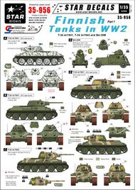  Star Decals  1/35 Finnish Tanks in WW2. Soviet T-34 m/1941, Soviet T-34 m/1943 and Soviet BA-20M Armoured Car SRD35956