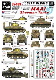  Star Decals  1/35 U.S. M4A1 Sherman Tanks in Italy SRD35983