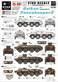  Star Decals  1/35 Balkan Peacekeepers #1 - Ukrainian BTR-70 SRD35987