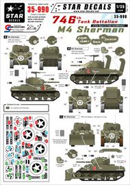  Star Decals  1/35 746th Tank Bn Shermans in Normandy SRD35990