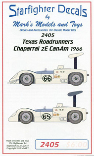  Starfighter Decals  1/24 Texas Roadrunners Chaparral 2E Can-Am 1966 SFA02405