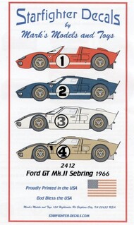 Ford GT40 Mk II Sebring 1966 for MGK* #SFA2412