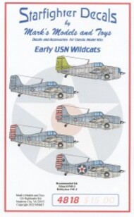  Starfighter Decals  1/48 USN F4F Early Wildcats SFA4818