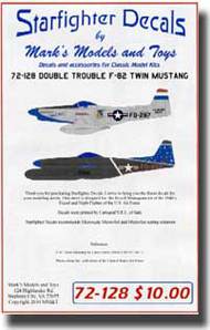  Starfighter Decals  1/72 Double Trouble F-82 Twin Mustangs SFA72128
