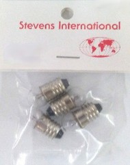  Stevens  NoScale 3.5v Screw Base Standard Bulb fits STV #124 & #1510 (4/pk) STV5019