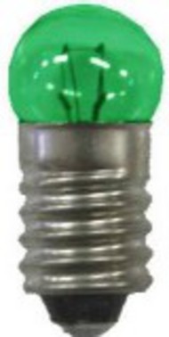 19v Green Screw Base Standard Bulb for Lionel accessories (2/cd) #STV5051