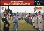 Russian Infantry in Overcoats Standing Order Arms Napoleonic #STL21972