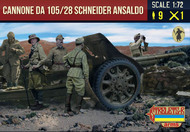  Strelets Models  1/72 Cannone da 105/28 Schneider Ansaldo with Italian Crew WWII STLA72016
