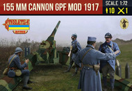 Canon de 155mm GPF mle 1917 with French Late War Crew in Winter Dress #STLA72018