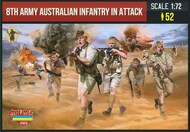  Strelets Models  1/72 8th Army Australian Infantry in Attack (WWII) STRM155