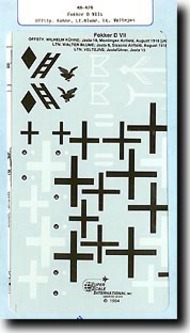  Super Scale Decals  1/48 Collection - Fokker D VII #1 SSI480478