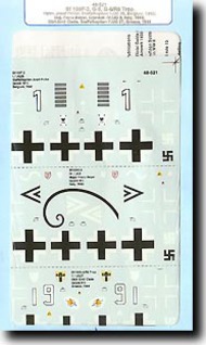  Super Scale Decals  1/48 Collection - Bf.109F/G Aces SSI480521