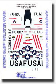  Super Scale Decals  1/48 No. American F-86D Sabre SSI480883