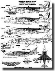  Super Scale Decals  1/48 AV-8B Harriers SSI480938