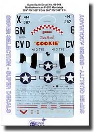  Super Scale Decals  1/48 North American P-51D Mustangs SSI480948
